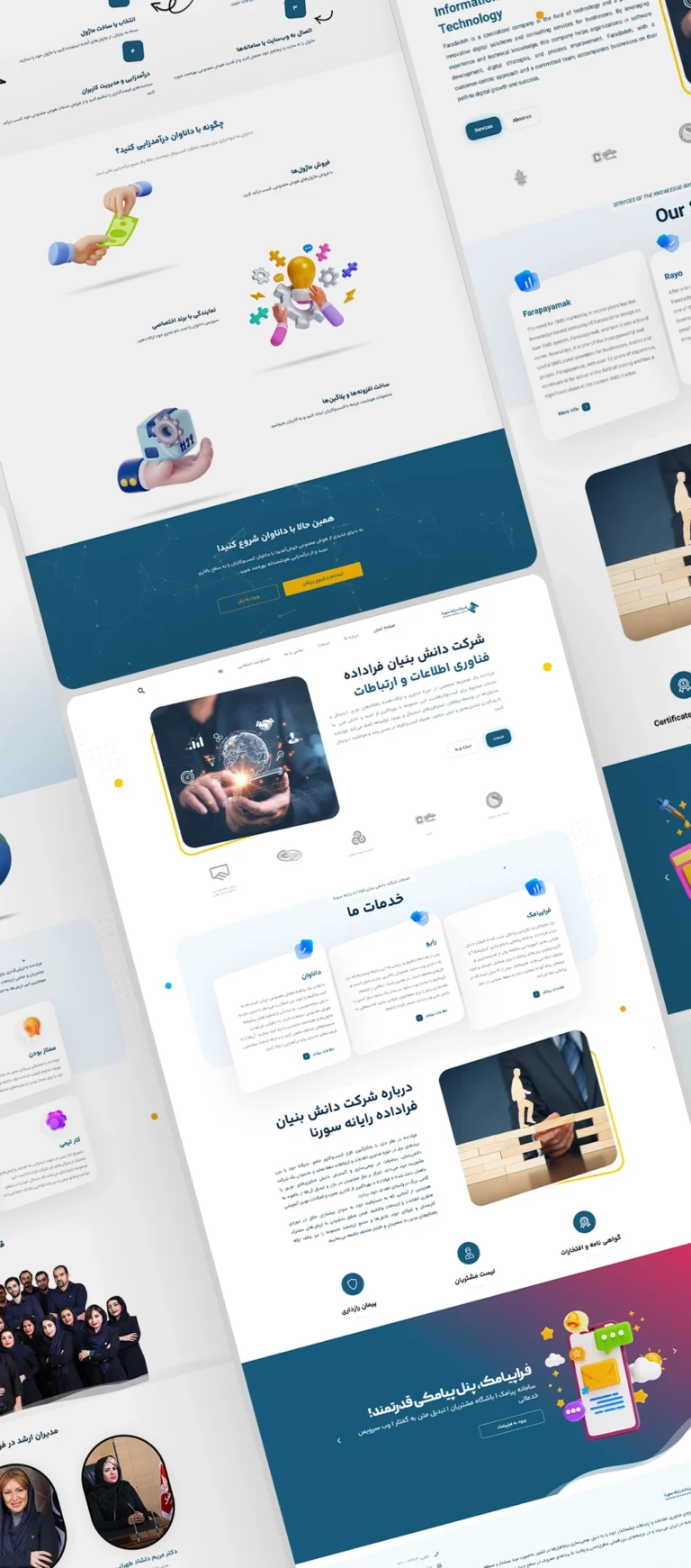 سایت شرکتی فراداده